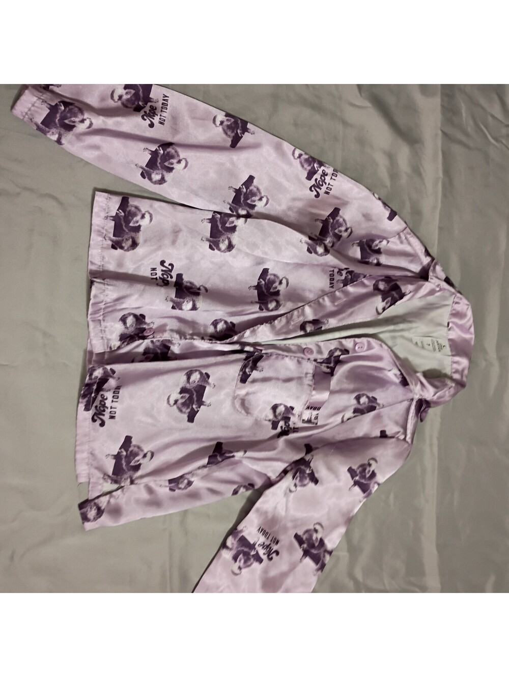 Justice Girls' Sleepwear Pajama Top with Koala Bear Print